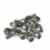 Reverse 12x Stahl Pedal Pins US Small 9mm Escape Pro + Black One Pedal Silberfarben