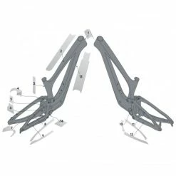 Syncros Bold Unplugged Carbon Rahmenschutzfolien Set Glänzend Klar