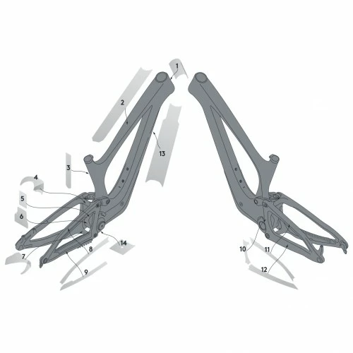 Syncros Bold Unplugged Carbon Rahmenschutzfolien Set Glänzend Klar 1 Syncros Bold Unplugged Carbon Rahmenschutzfolien Set Glänzend Klar