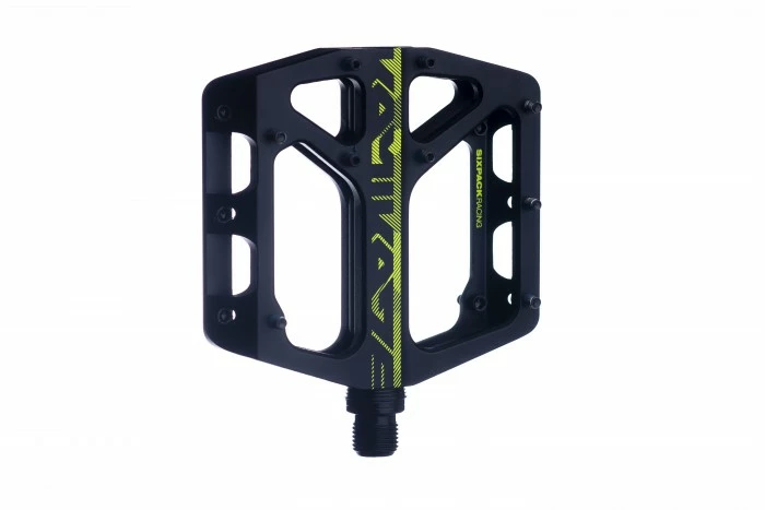Sixpack Kamikaze 3.0 Alu Flat Fahrrad Pedal Schwarz/gelb 1 Sixpack Kamikaze 3.0 Alu Flat Fahrrad Pedal Schwarz/gelb