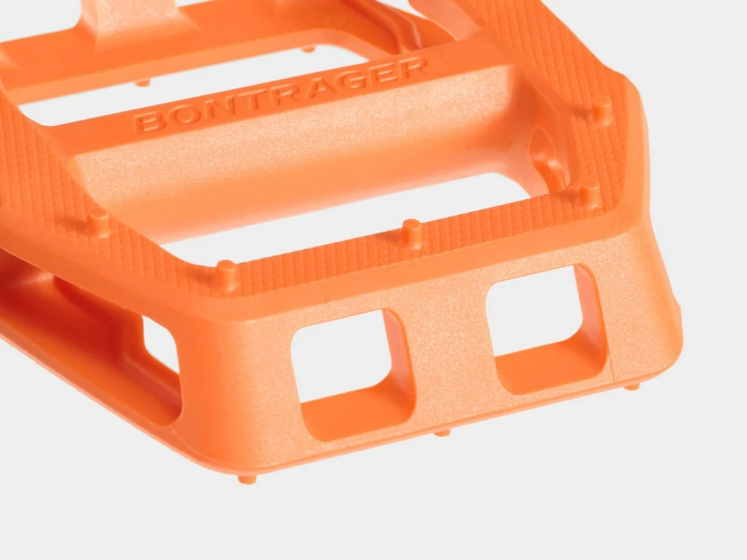 Bontrager Line Comp Flat Fahrrad Pedale Orange 2 Bontrager Line Comp Flat Fahrrad Pedale Orange – Bild 2