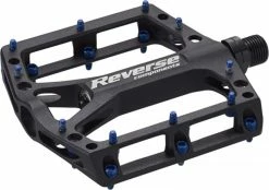 Reverse Black ONE Flat Fahrrad Pedal Schwarz/dunkel Blau