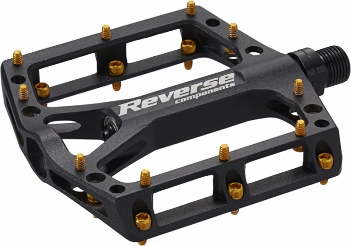Reverse Black ONE Flat Fahrrad Pedal Schwarz/gold 1 Reverse Black ONE Flat Fahrrad Pedal Schwarz/gold
