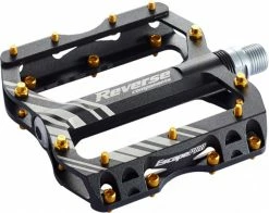 Reverse Escape Pro Flat Fahrrad Pedal Schwarz/gold