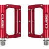 Cube All Mountain Flat Fahrrad Pedal Rot