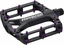 Reverse Black ONE Flat Fahrrad Pedal Schwarz/lila