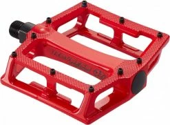 Reverse Super Shape 3D Flat Fahrrad Pedal Rot